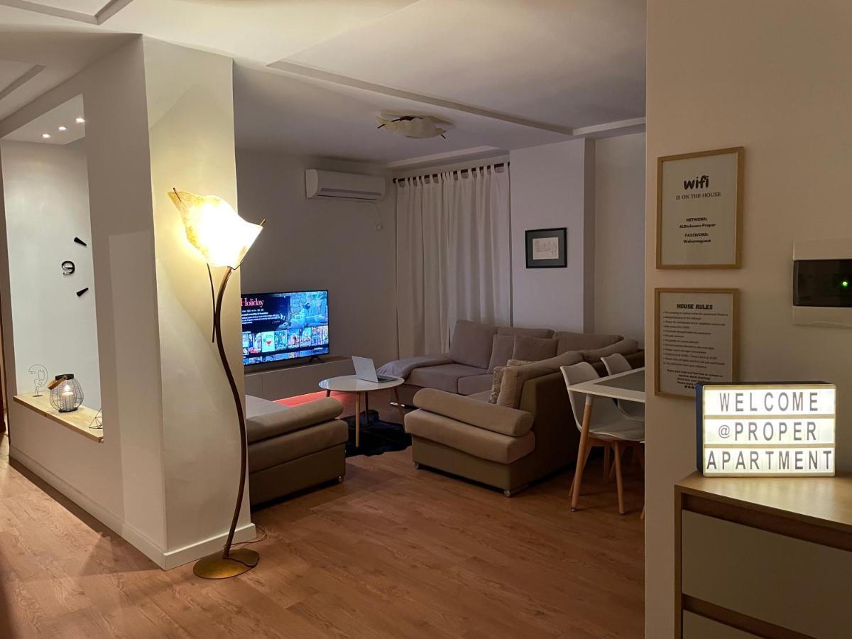 Proper Apartment 1 ติรานา ภายนอก รูปภาพ